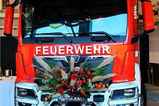 Feuerwehr Schwanau nimmt neues Löschfahrzeug in Betrieb