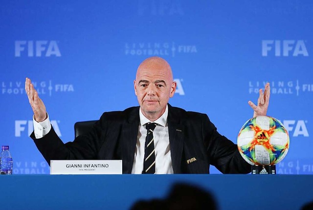 Gianni Infantino, Prsident des Fuball-Weltverbands FIFA  | Foto: Ding Ting (dpa)