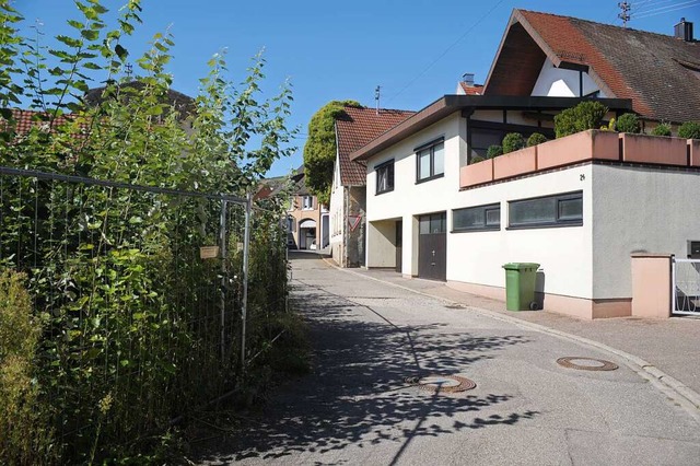 Die geplanten Gebude sollen bis  an die Strae gebaut werden.  | Foto: Reinhold John