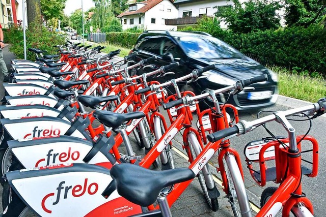Freiburgs Leihsystem  Frelo expandiert..., es kann teils Auto und Bus ersetzen.  | Foto: Michael Bamberger