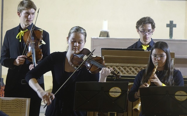 Das Landesjugend-Barockorchester bei seinem Konzert  in Grenzach  | Foto: Roswitha Frey