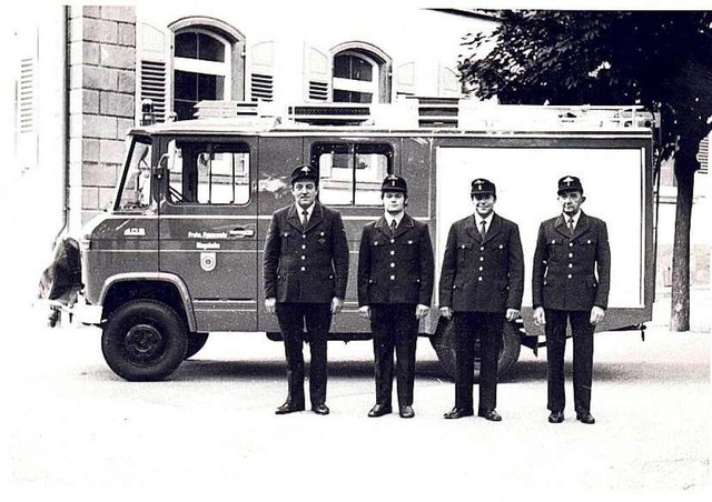 1973 bekam die Wehr ein neues Lschgruppenfahrzeug LF8.  | Foto: Feuerwehr