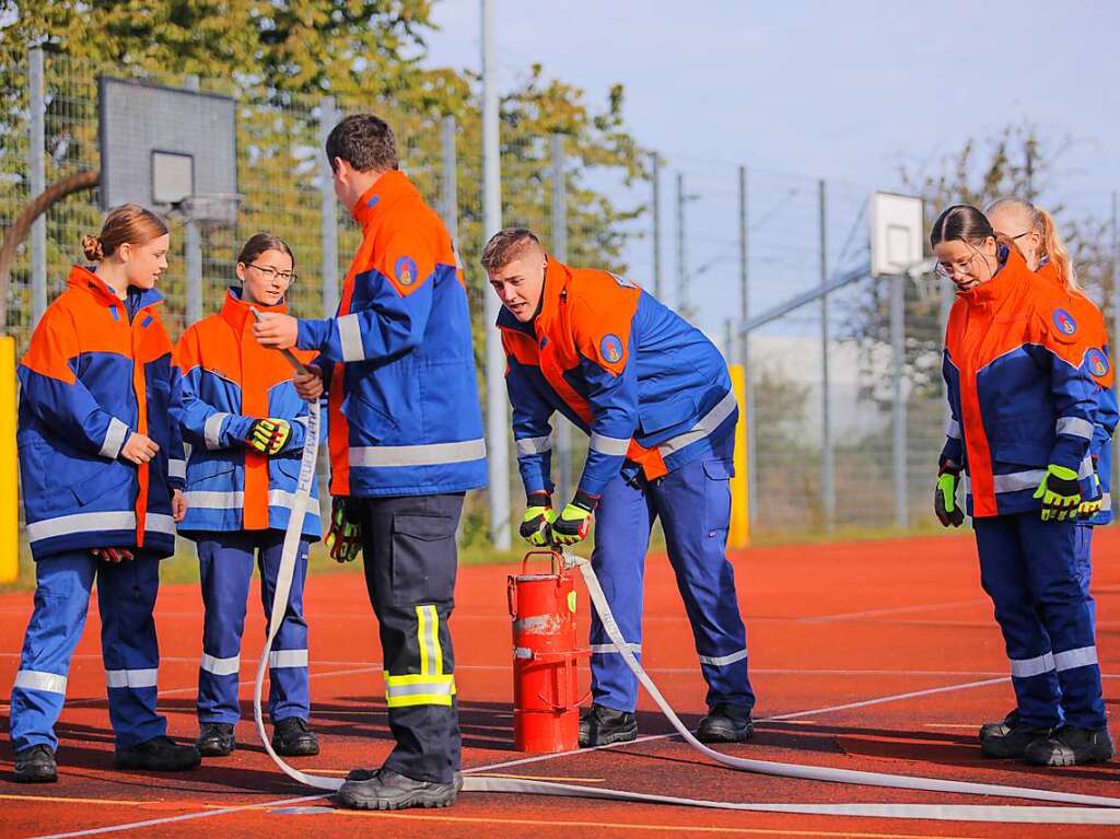 Die Olympiade der Jugendfeuerwehr am Samstag.