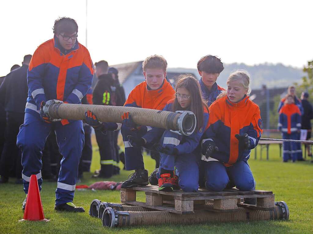 Die Olympiade der Jugendfeuerwehr am Samstag.