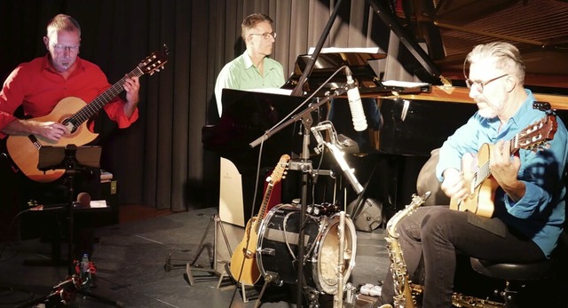 Das Trio Fabro mit (von links) Oliver ...umskonzert im Laufenburger Schlssle.  | Foto: Michael Gottstein