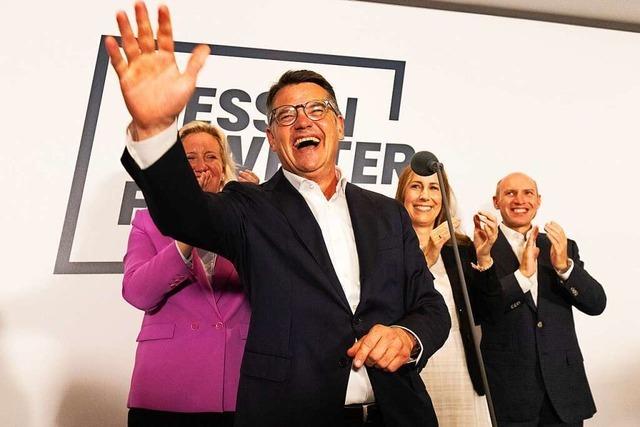 Landtagswahl in Hessen: Nur einer strahlt nach dem Dreikampf