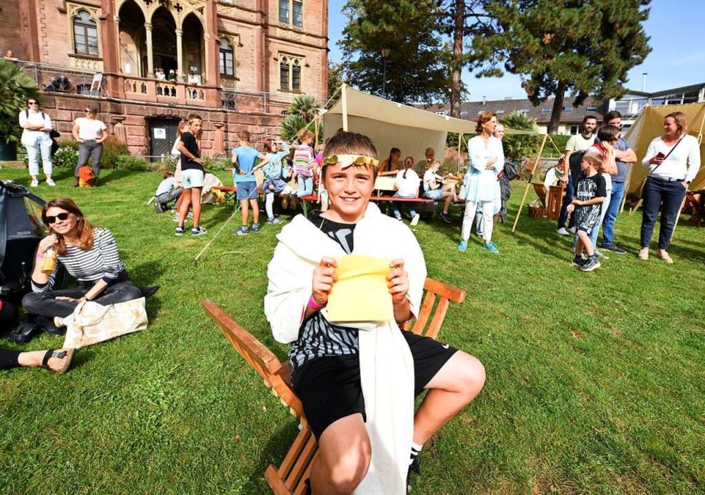 Beim Freiburger Colombischlössle Fest Kämpften Gladiatoren Gegeneinander Freiburg Badische