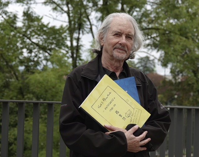 Der Rheinfelder Knstler und Journalist Kurt J. Rosenthaler  | Foto: Valentin Zumsteg