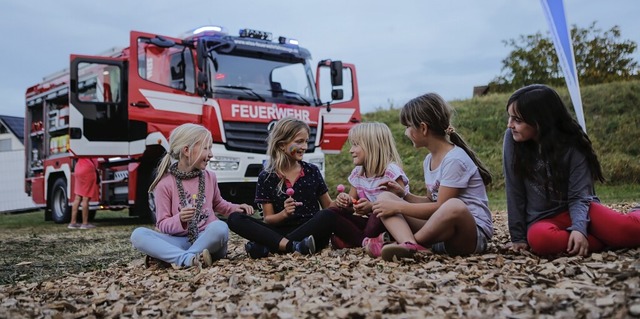 Die Kinder kamen am Montag beim Jubilum  der Feuerwehr Ringsheim zum Zuge.   | Foto: Adrian Hofmann