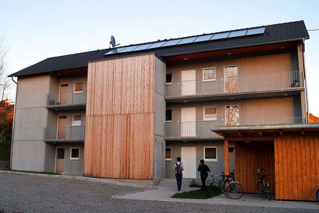 Derzeit leben 34 Menschen in der Geflchtetenunterkunft in der Weilertalstrae.  | Foto: Silke Hartenstein
