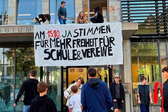 Bürgerentscheid zur Talstraße: Schönaus Gymnasiasten rufen zur Stimmabgabe auf