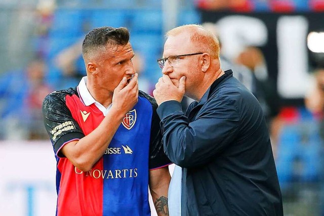 Taulant Xhaka (links), Mittelfeld-Rout... Heiko Vogel   dauerhaft als  Trainer.  | Foto: IMAGO