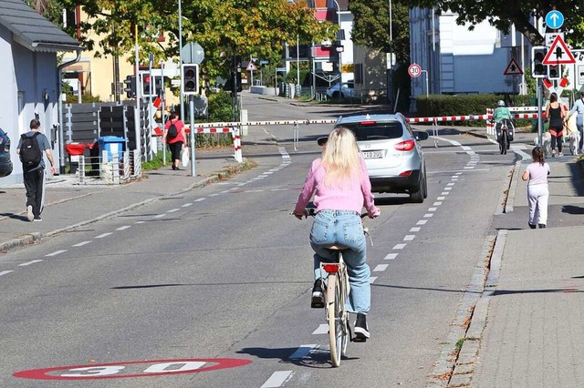 Die Fahrradstrategie in Lrrach beschftigt auch die Ortschaftsrte.  | Foto: Alexandra Gnzschel
