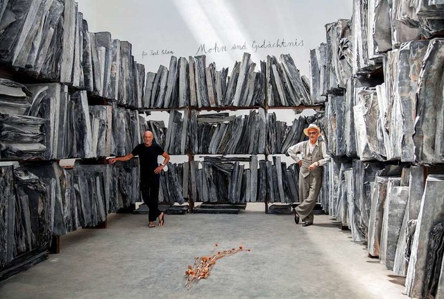 Zwei Ausnahmeknstler, die sich schon ...Anselm Kiefer (links) und Wim Wenders.  | Foto: Ruben Wallach (dpa)