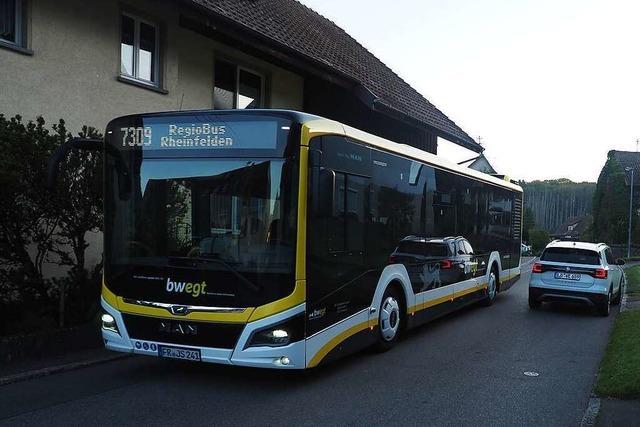 Der Schnellbus fhrt durch Rheinfelden-Minseln – hlt aber nicht an