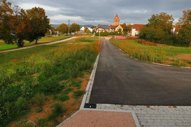 Die frisch erschlossenen Baugrundstcke in Egringen.  | Foto: Ulrich Senf