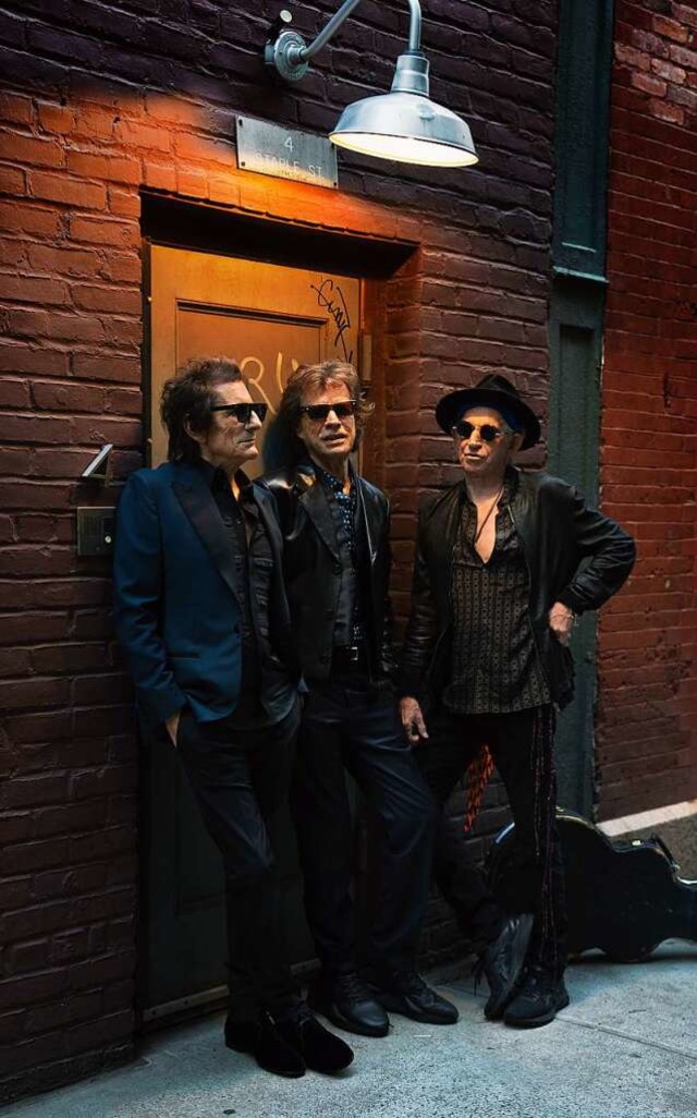 Ron Wood, Mick Jagger und Keith Richar...rtes Rolling-Stones-Album aufgenommen.  | Foto: Mark Seliger