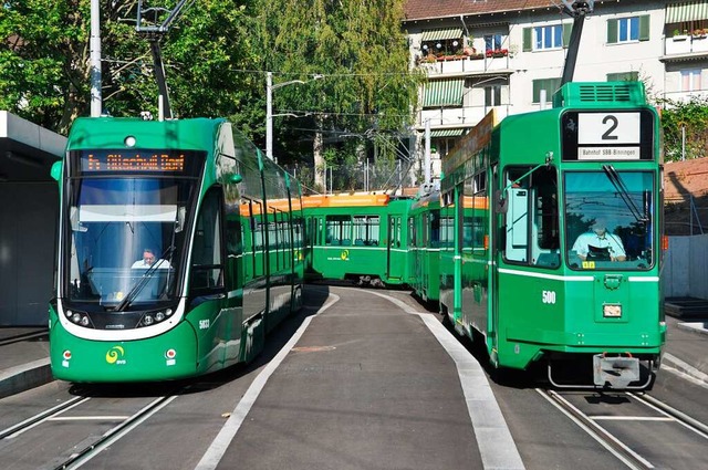 Endstation Riehen: Die Verlngerung der Tram nach Lrrach ist vorerst vom Tisch.  | Foto: Daniel Gramespacher