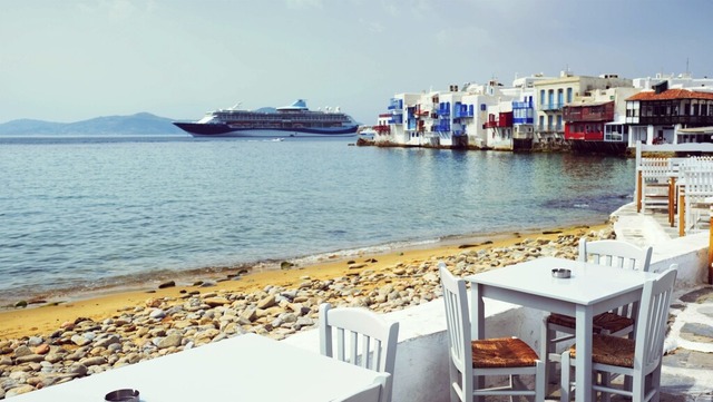 Der Strand von Mykonos: Griechenland i...e besonders vom Klimawandel betroffen.  | Foto: IMAGO/Dmitry Rukhlenko
