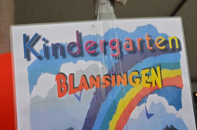 Der Kindergarten Blansingen muss schlieen.  | Foto: langelott