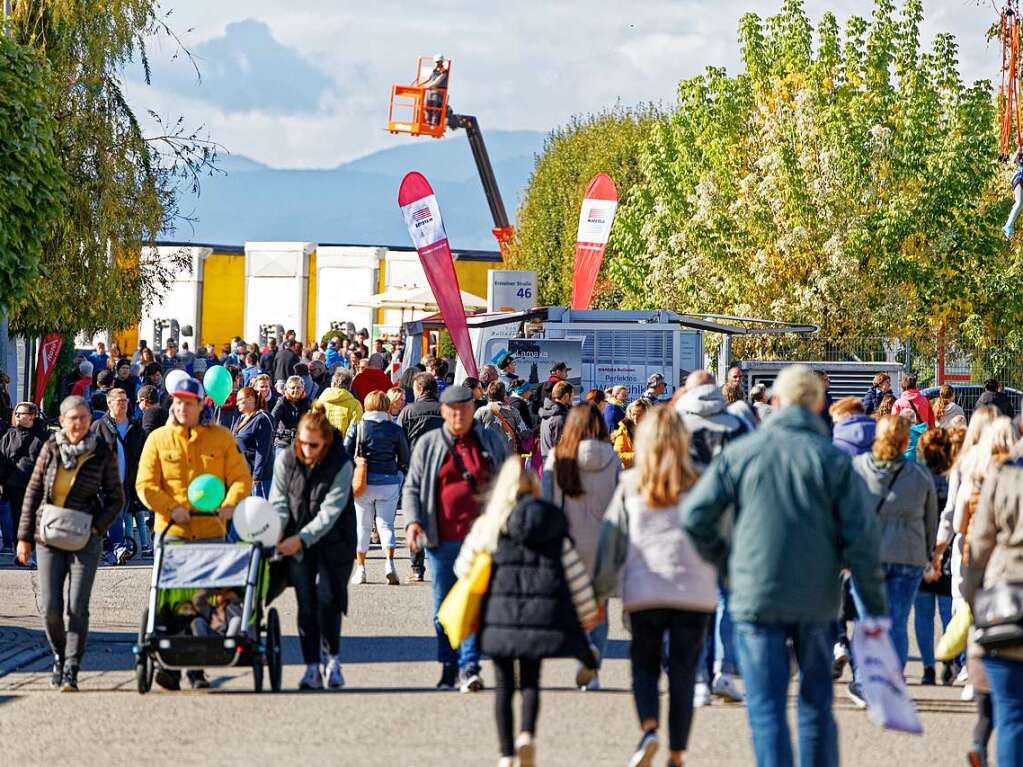 Viel los war am Sonntag bei freundlichem Herbstwetter im weitlufige Industriegebiet.