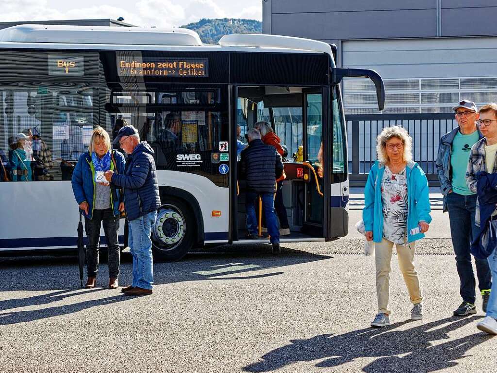 Mit dem Bus ging es am bequemsten von der Innenstadt ins Industriegebiet.