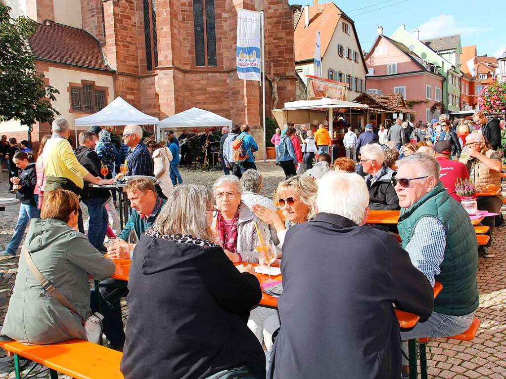 Auch die Bewirtungsangebote in der Stadt waren am Sonntag gefragt.