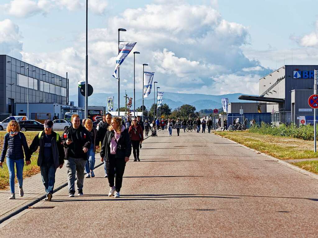 Viel los war am Sonntag bei freundlichem Herbstwetter im weitlufige Industriegebiet.