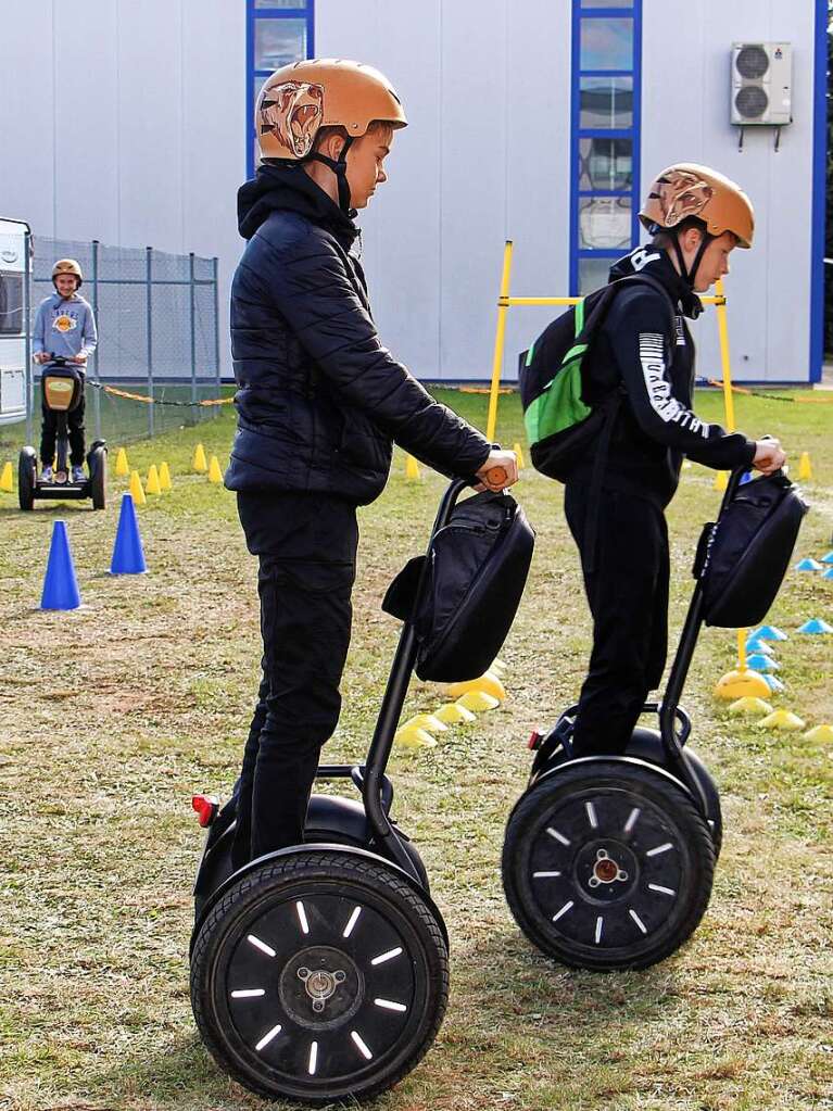 Auf dem Segway durch den Parcours ging es bei Kaiser Ingenieurbro