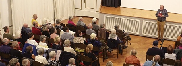 Gro war das Interesse an Conrad Schie...chsrunde zu dem Dachsberger Knstler.   | Foto: Hans-Jrgen Sackmann