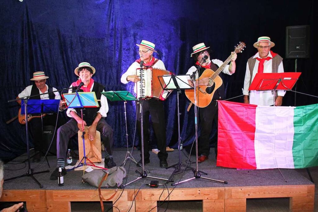 &#8222;Die wahren Italiener&#8220; aus Rtenbach verbreiten Urlaubsgefhle.  | Foto: Gert Brichta