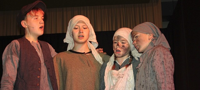 Im Musical Der Schlssel glnzten die jungen Akteure.  | Foto: Andreas Bhm
