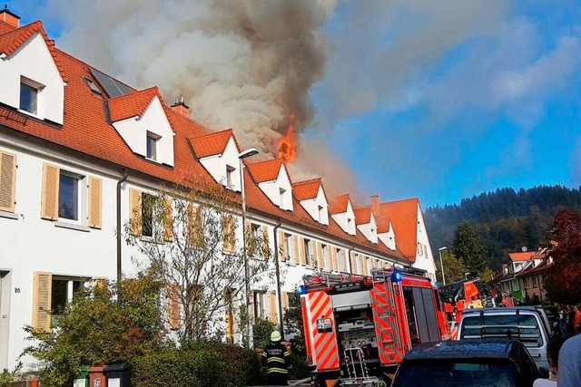 Das Feuer startete an einem der Reihen... an der Johannisbergstrae in Waldsee.  | Foto: Juan Pinto