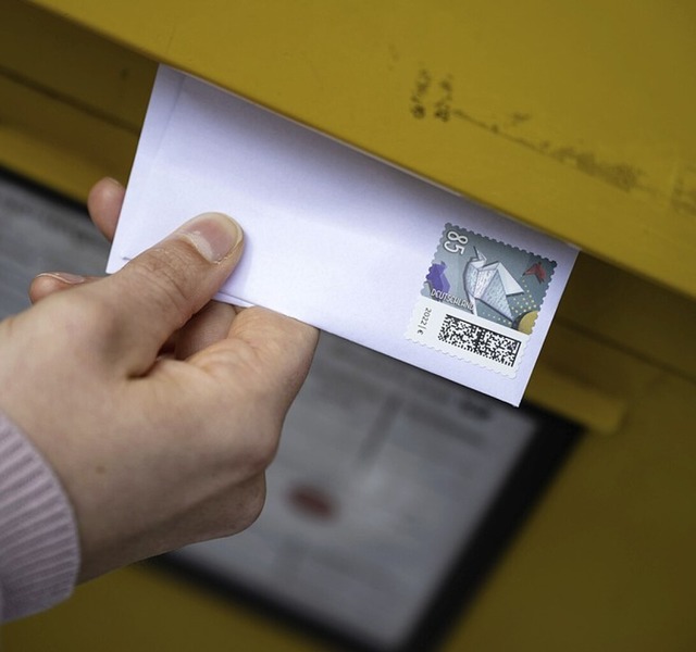 Briefkasten der Deutschen Post  | Foto: Marijan Murat (dpa)