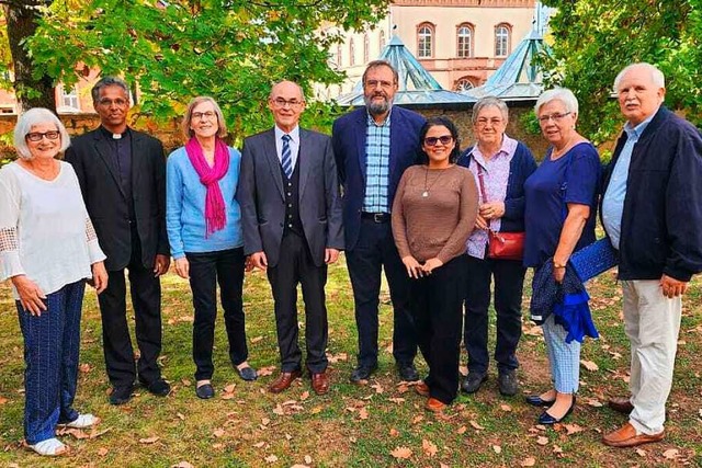 Die Teilnehmer der Peru-Gruppe mit den...arrer Josef Maurer (Vierter von links)  | Foto: Katholische Kirchengemeinde Mllheim