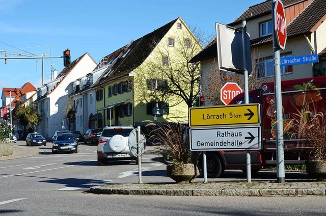 Die Lrracher Strae in Rmmingen soll umgestaltet werden.  | Foto: Moritz Lehmann