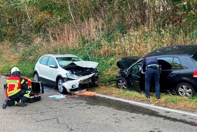 Am Dienstagnachmittag kam es in Kirchhofen zu einem Unfall.  | Foto: Christoph Blattmann