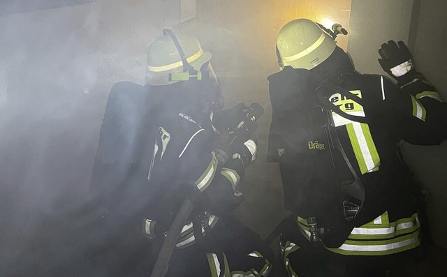 Die Mahlberger Feuerwehr bte am Dienstag.  | Foto: Freilillige Feuerwehr Mahlberg