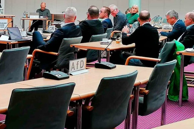 Blieben unbesetzt: die Pltze der AfD in der Ausschusssitzung.  | Foto: Kathrin Blum