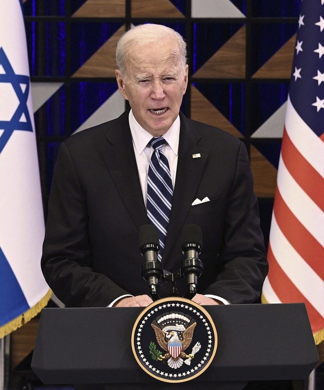 US-Prsident Joe Biden in Tel Aviv  | Foto: BRENDAN SMIALOWSKI (AFP)