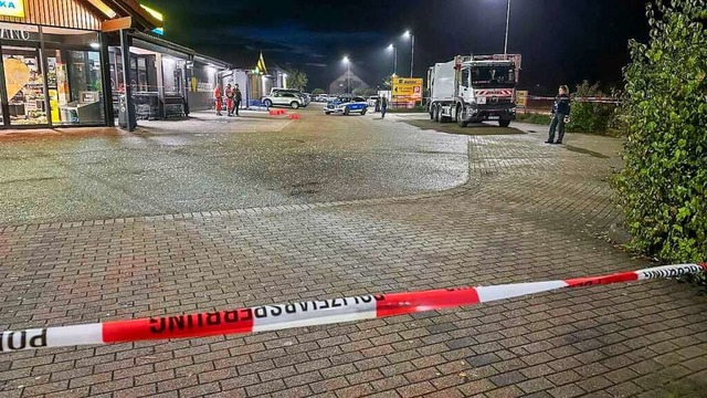 Der Tatort beim Edeka-Markt in Hohberg-Niederschopfheim  | Foto: Christina Huler/Einsatz-Report24