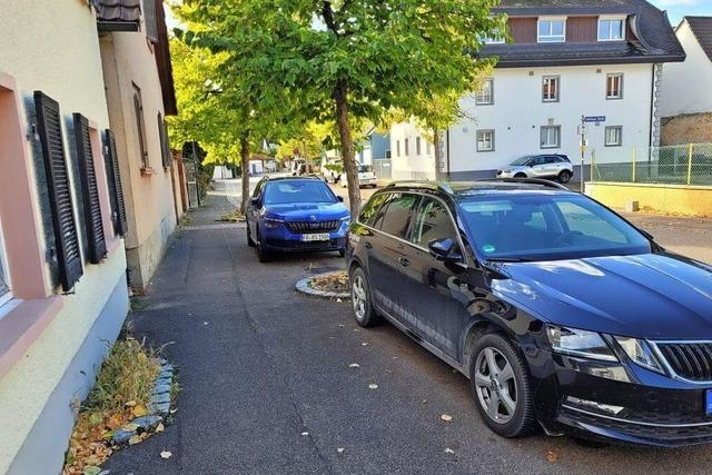 Parken zwischen Bumen wird toleriert