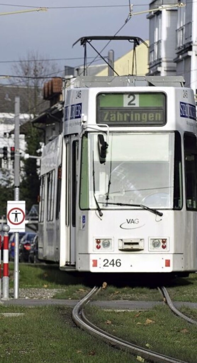 Bisher endet die Straenbahn in Zhringen, vor den Toren Gundelfingens.  | Foto: Thomas Kunz