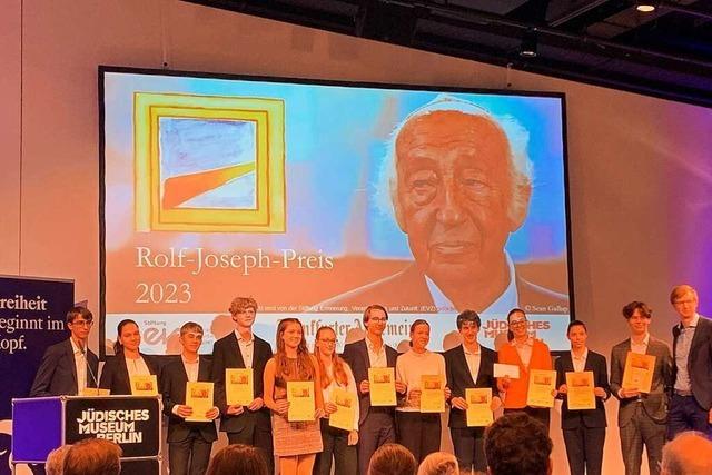 Geschichts-AG aus Stegen gewinnt Rolf-Joseph-Preis