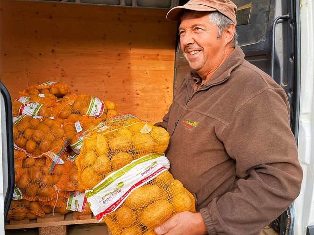 Manfred Blatter, Herr ber groe Kartoffelfelder.  | Foto: Wilfried Dieckmann