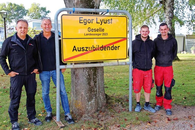 Egor Lyust (2. von rechts) ist Kammer-... Stefan Geier und Marc-Kevin Reinbold.  | Foto: Ruth Seitz