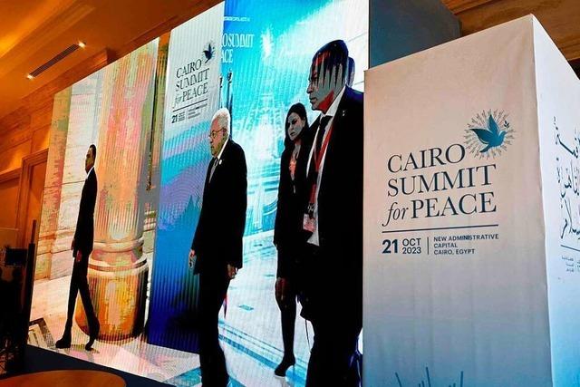 Kairoer Gipfel dringt auf schnelles Ende im Nahost-Krieg