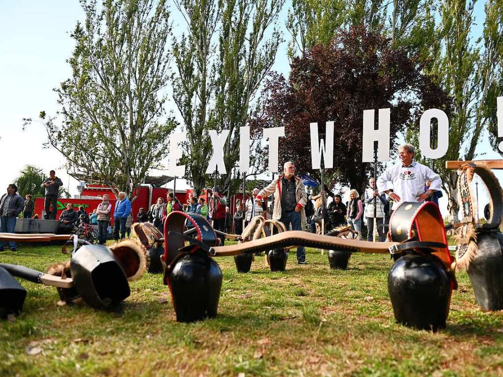 Demonstration und Gegenkundgebung in Weil am Rhein