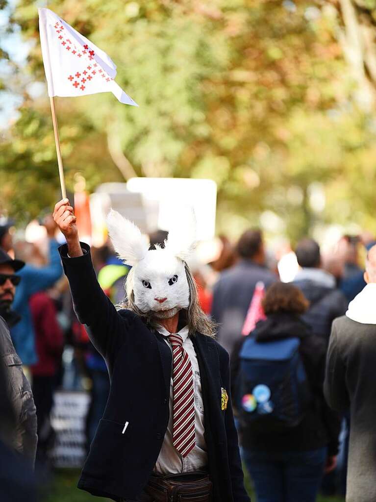 Demonstration und Gegenkundgebung in Weil am Rhein