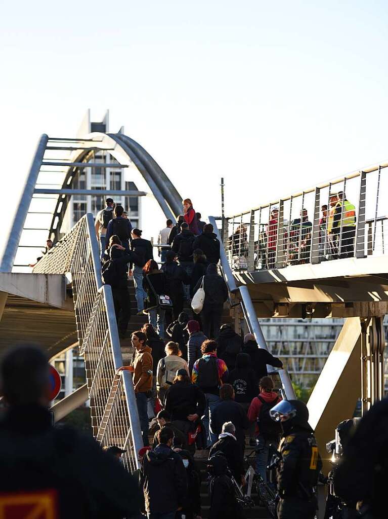 Demonstration und Gegenkundgebung in Weil am Rhein